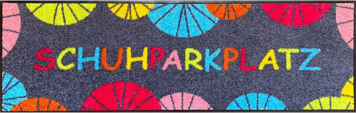 Salonloewe Schuhparkplatz Umbrella Fussmatte 30 x 100 cm Minimatte Eingangs-Matte Fussabtreter bunt