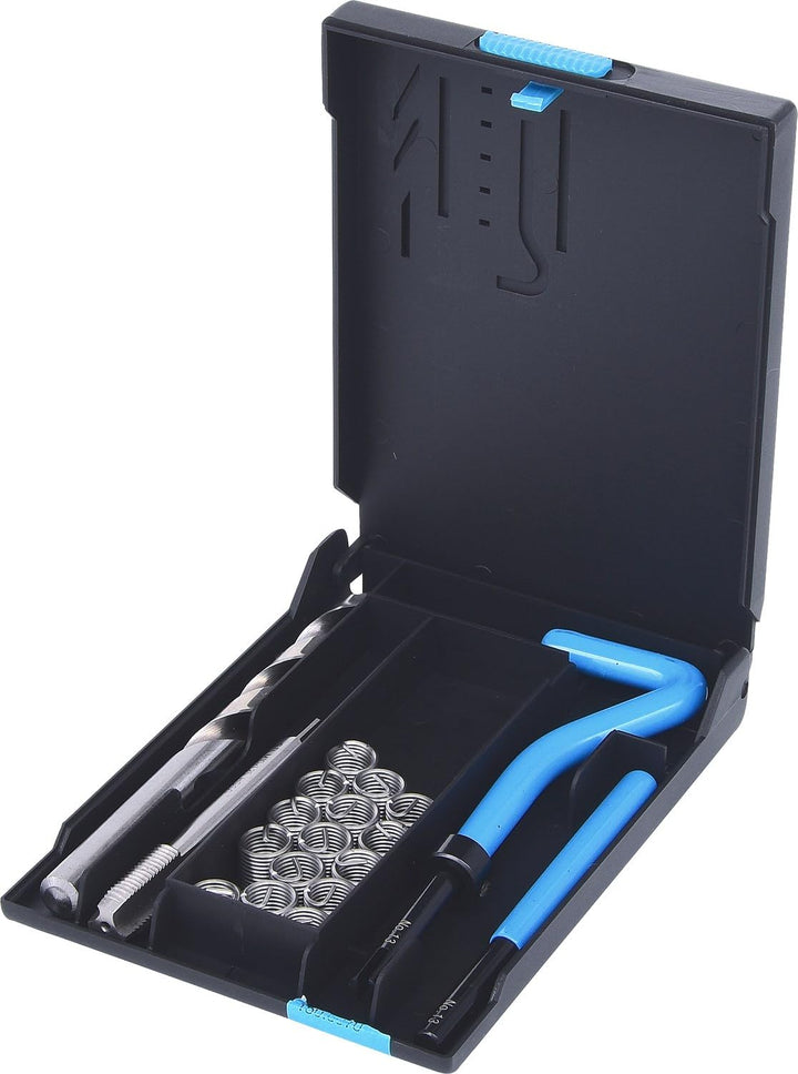 KS Tools 150.6070 Nirostahl Gewinde-Reparatur-Satz M10x1,25x13,8mm, 19-tlg.