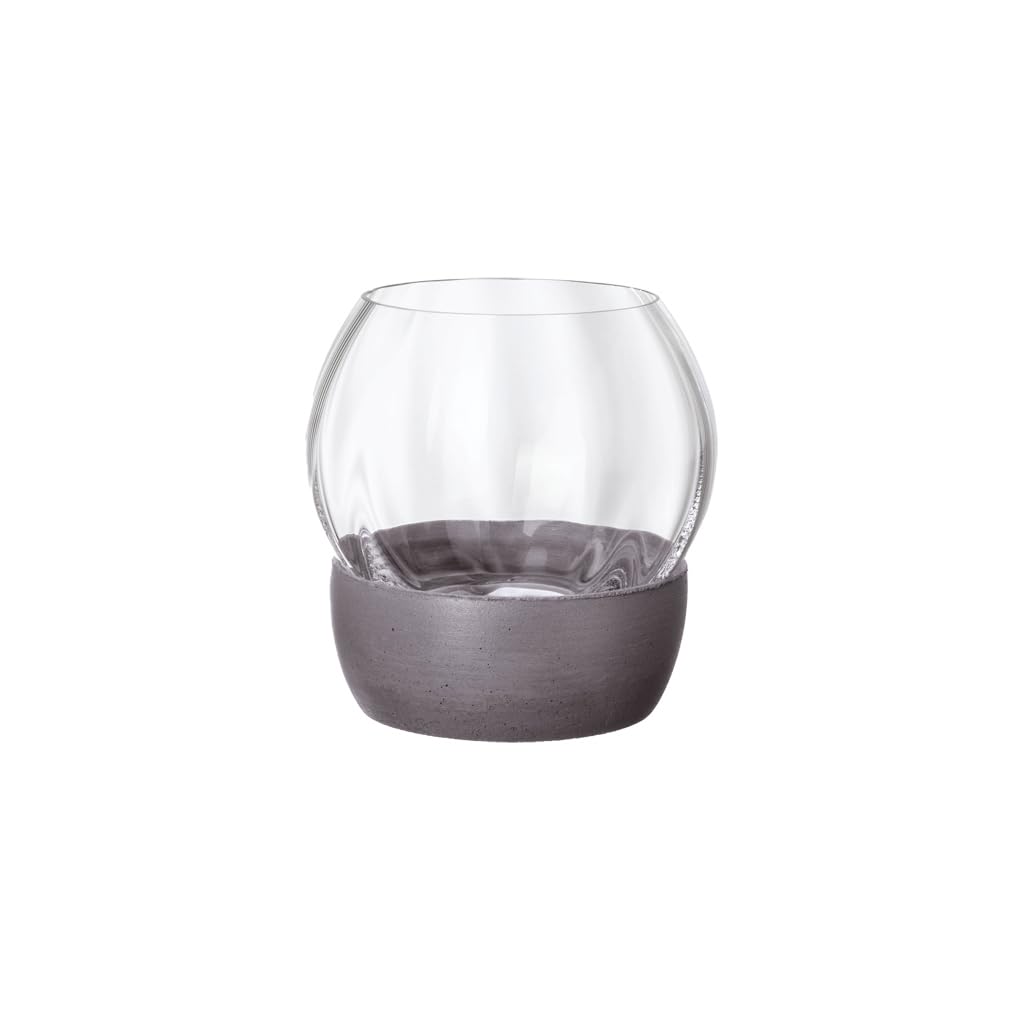 Villeroy & Boch – Rose Garden Home Teelichthalter, 11 cm, Kristallglas/Beton Windlicht 11 cm, Windli
