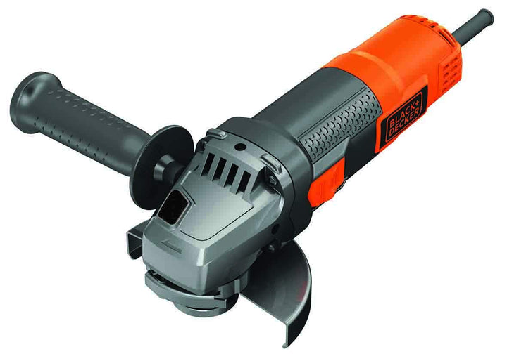 Black + Decker Winkelschleifer (900 Watt, 125 mm Scheiben-Ø, Sanftanlauf und Nullspannungsschalter,