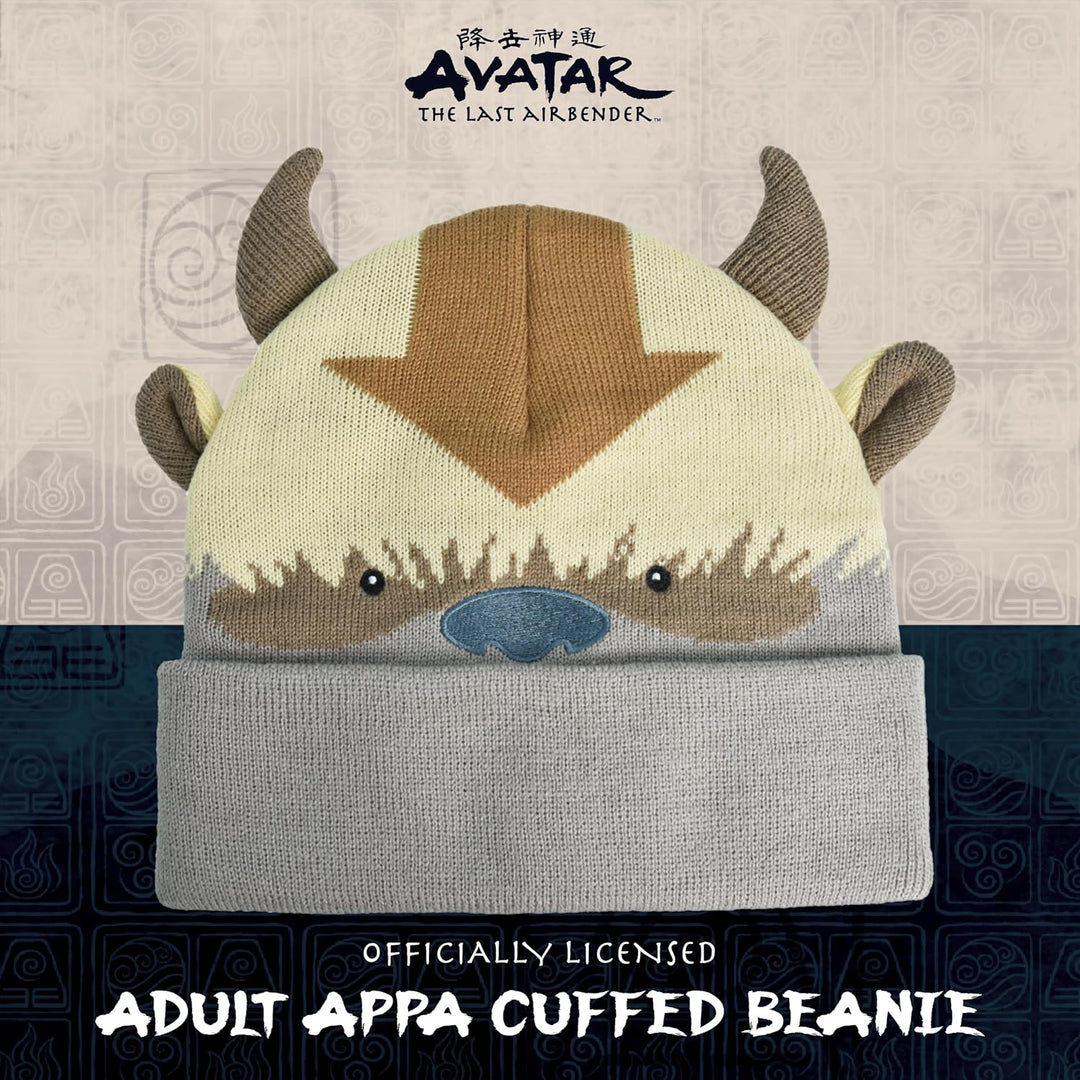 Avatar The Last Airbender Strickmütze für den Winter, mit Manschette, Mehrfarbig, Einheitsgrösse mul