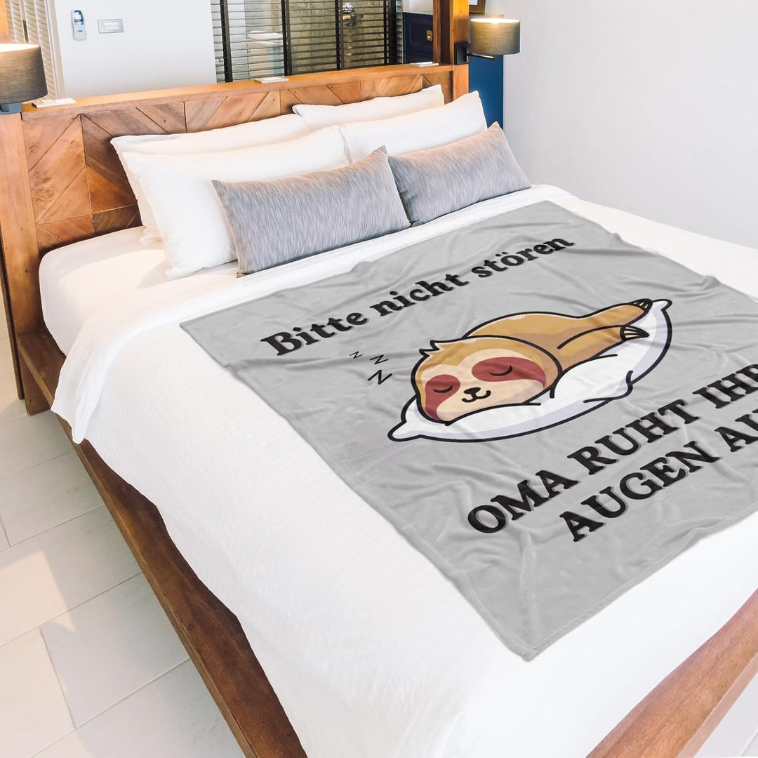Niyewsor Oma Geschenke zum Geburtstag Weihnachten, Flanelldecke - Geschenke für Oma, Beste Oma Gesch