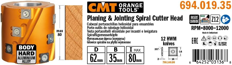 CMT 694.002.40 – Cabezal POR Biselar A 45 D = 150 x 50 x 40