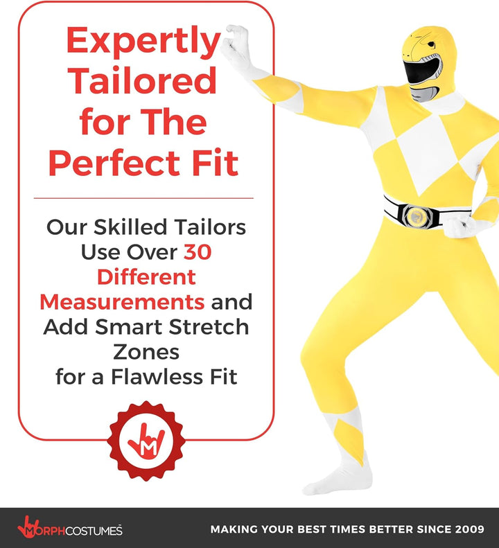 Morphsuits Power-Rangers Kostüm Gelb M, Gelb M