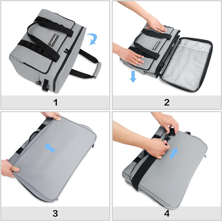 Hulongo Kühltasche Gross Lunchtasche Faltbar Thermotasche Wasserdicht Picknicktasche Isoliertasche C