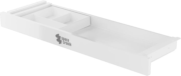 Spacetronik Schublade Unter Schreibtisch Weiss, Unterbauschublade mit 5 Fächern, stabile Untertisch