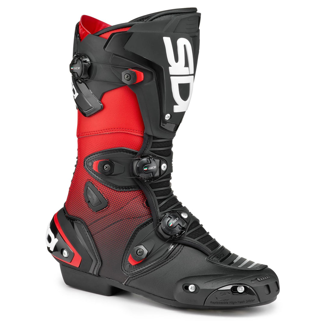 Sidi Herren Mag-1Onroad shoes 43 EU Black Red, 43 EU Black Red