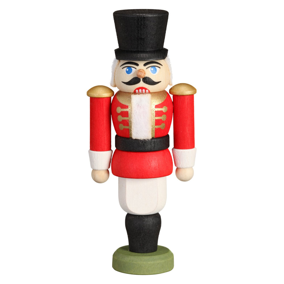 Seiffener Volkskunst Nussknacker Husar 9 cm (rot), Rot