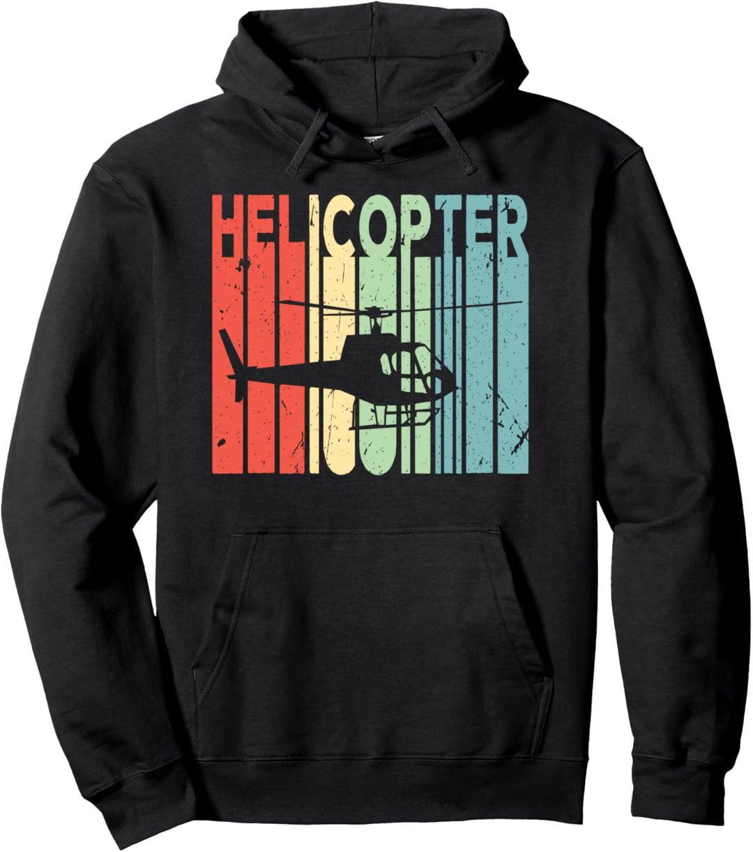 Helicopter Retro Vintage Unisex Pullover Hoodie