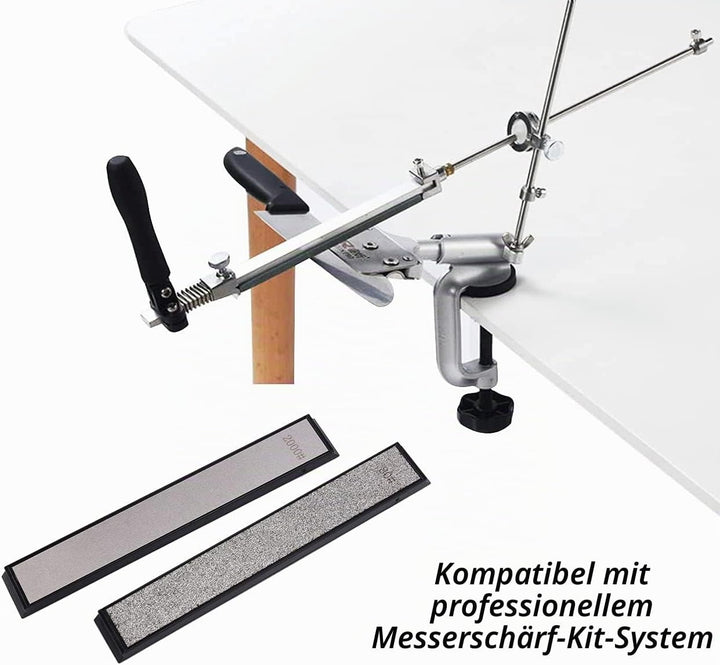 Liseng 10 Stück -Messerschleifstein-Set, Wetzstein-Messerschärfer für professionelles Küchen-Schärfs
