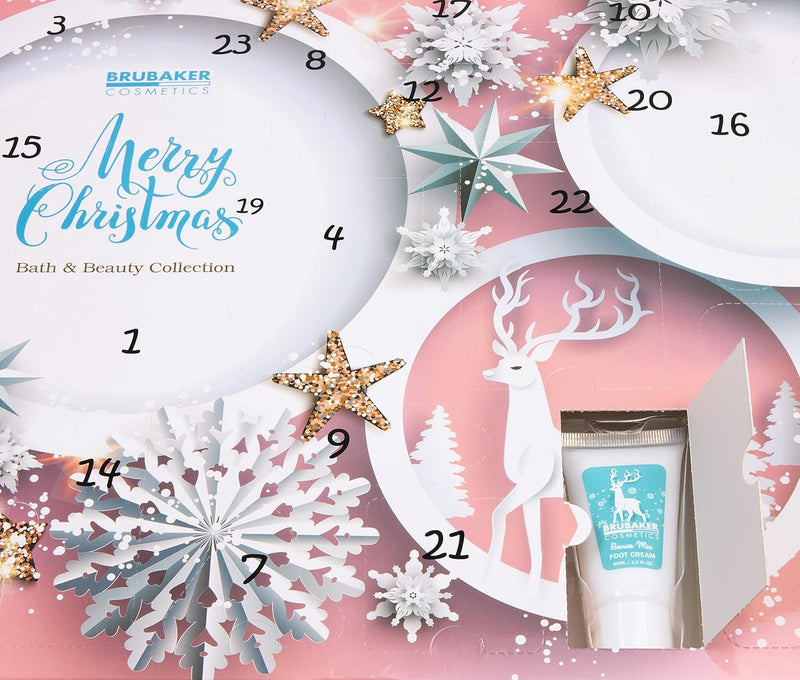 BRUBAKER Cosmetics Beauty Adventskalender 2024 - der XXL Wellness Weihnachtskalender für Frauen und