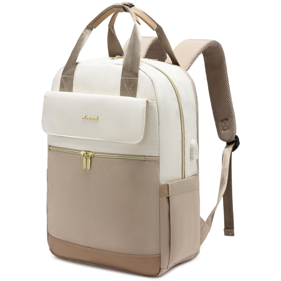 LOVEVOOK Rucksack Damen Gross, 17 Zoll Laptop Schulrucksack Teenager mit Laptopfach, Elegant Reiseru