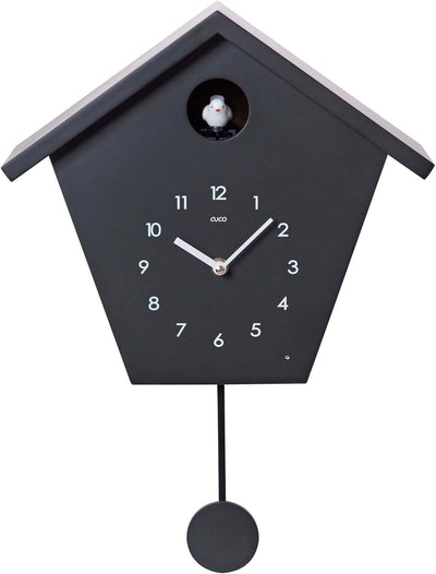 Cuco Clock Kuckucksuhr SCHWARZWALDHAUS, Pendeluhr Wanduhr, Moderne Schwarzwalduhr, 37,5× 23 × 11,4cm