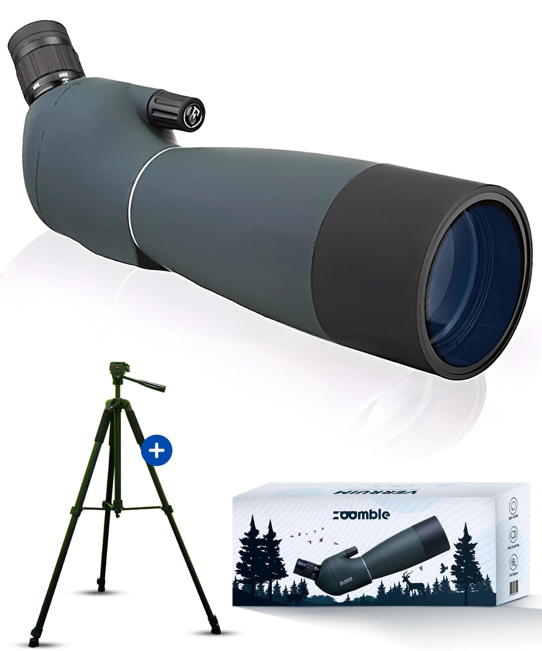 Spektiv 25x75 mit Stativ PRO | High Definition Zoom | Wasserdicht & Shockproof | FMC BaK-4 Prism | T