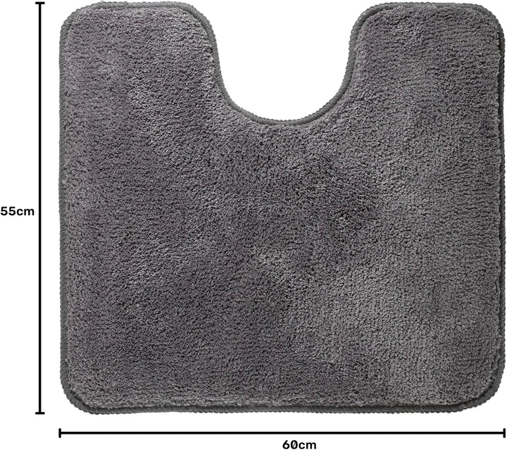 Sealskin Badteppich Angora, grau, 55 x 60 cm 55x60 cm Grau, 55x60 cm Grau