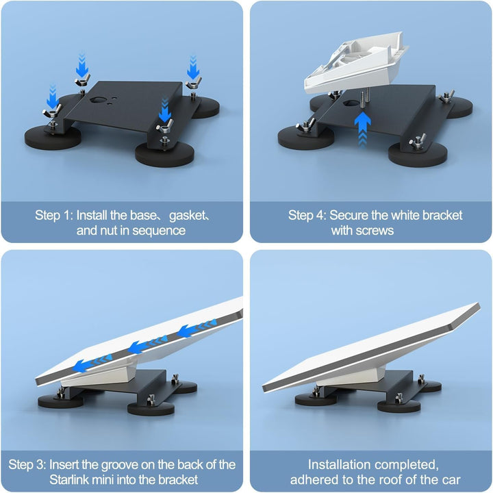 daboot Starlink Mini Halterung - Magnetische Star Link Mini Halterung für Auto, Mini Starlink RV Zub