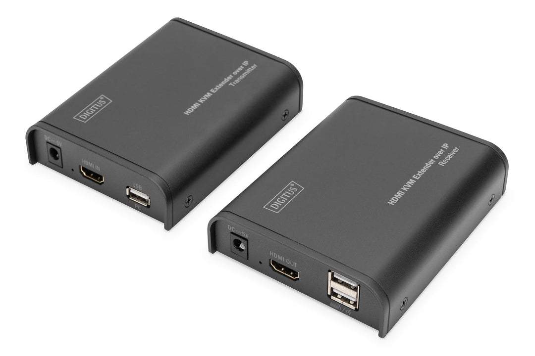 DIGITUS Professional DS-55202 - HDMI Netzwerk-KVM-Extender - IP-fähig - Cat 5e, Cat 6 - Set (Sender/