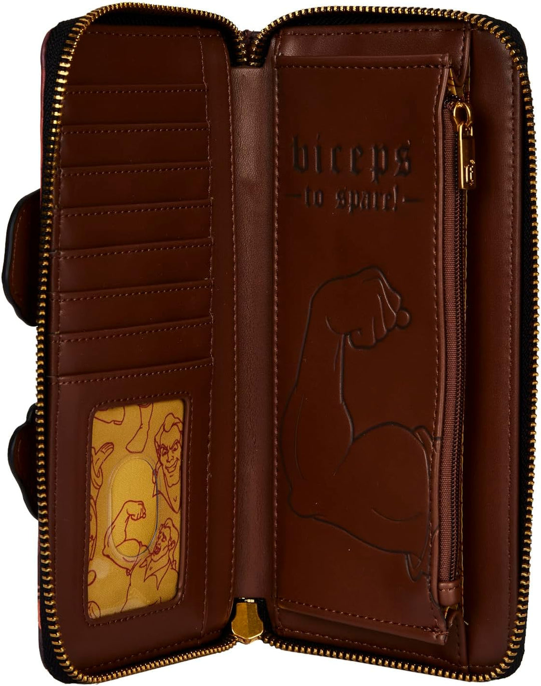 LOUNGEFLY Disney Villains Scene Gaston Zip-Around Wallet Beauty and The Beast One Size Einheitsgröss