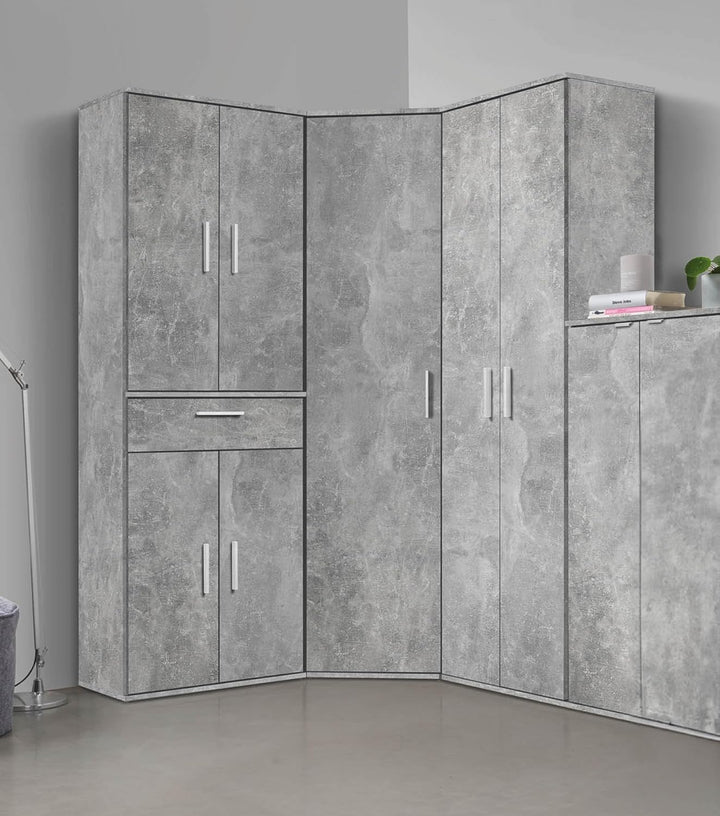 mokebo Mehrzweckschrank Büroschrank 'Der Schlanke' (60x110 cm) aus Holz schmaler Aktenschrank oder H