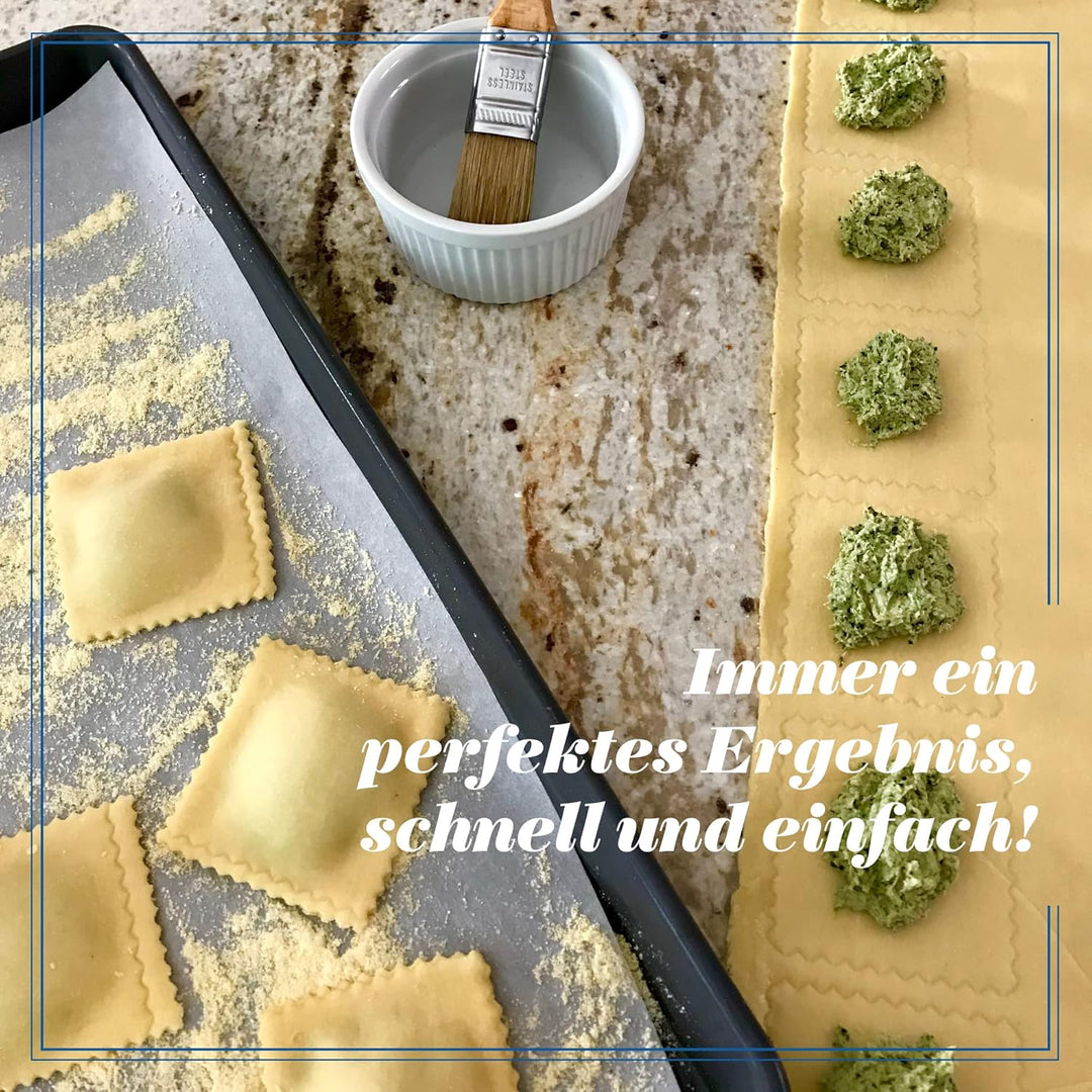 La Gondola Ravioli-Stempel - Quadratisch Gewellt 45x55mm | Italienisches Pasta-Werkzeug für Zuhause