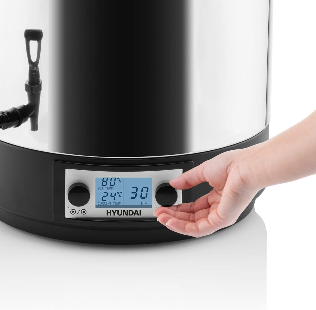 HYUNDAI Einkochautomat PCC222 I 2000 W I Display I Timer 1-180min I Volumen 27 Liter I Edelstahlrost