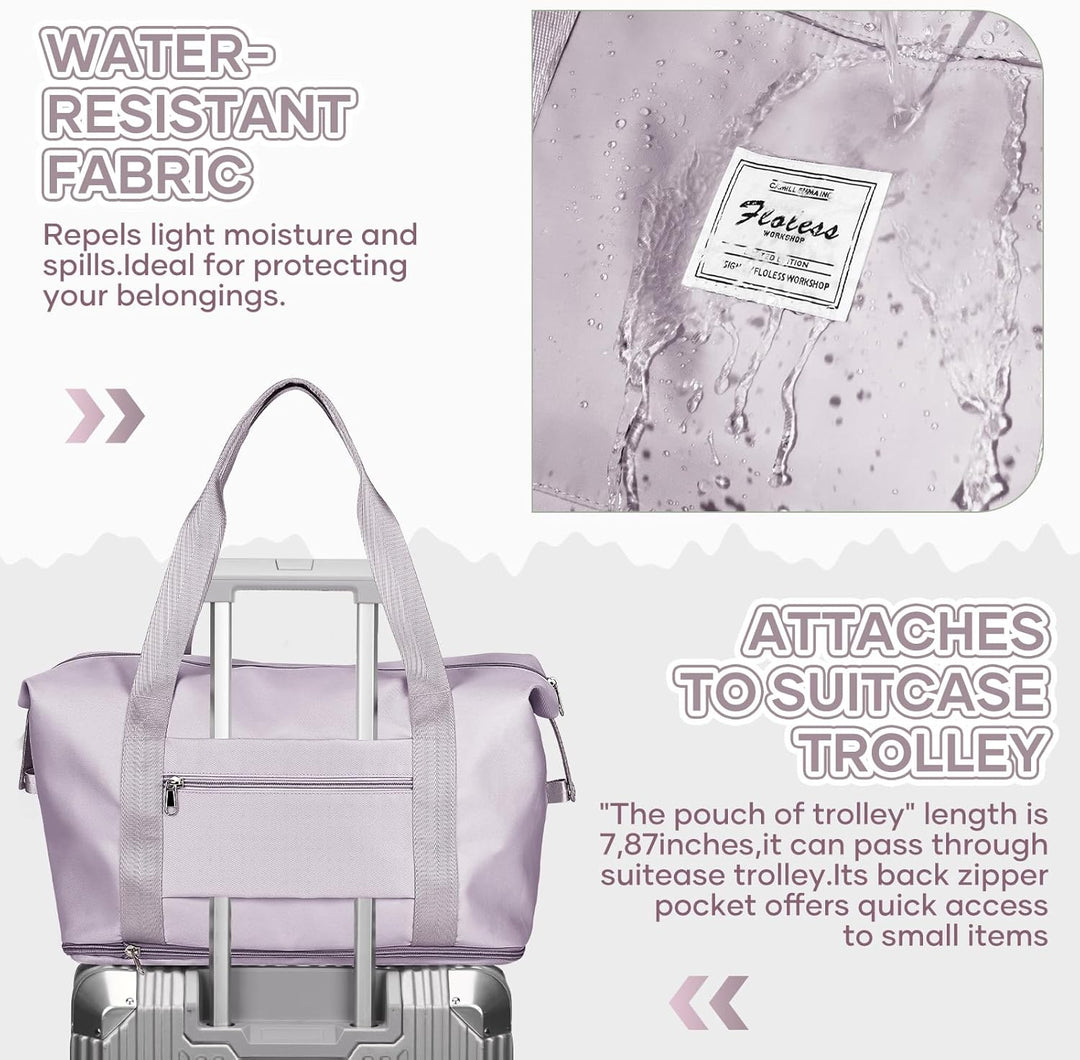 Reisetasche Damen Sporttasche 40x20x25 Ryanair Handgepäck Tasche Weekender Bag Schwimmtasche Wasserd