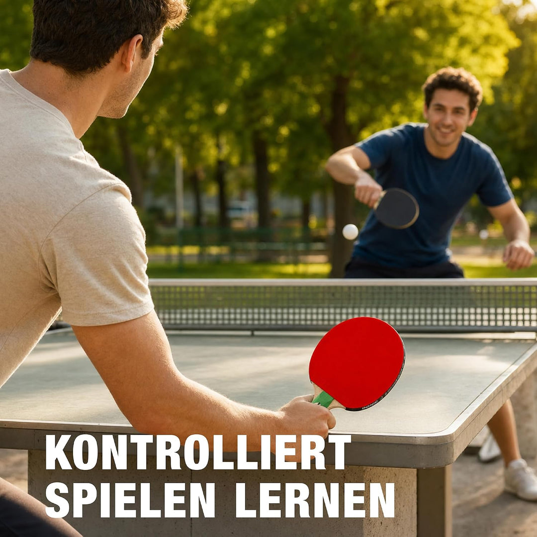 Donic-Schildkröt Tischtennis-Set Top Teams 400, 2 Schläger, 3 Bälle in guter 1* Qualität, in wertige