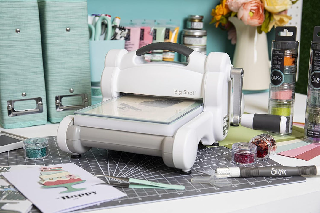 Sizzix Big Shot Stanz- und Prägemaschine für Kunst und Handwerk zum Basteln von Karten, Scrapbooking
