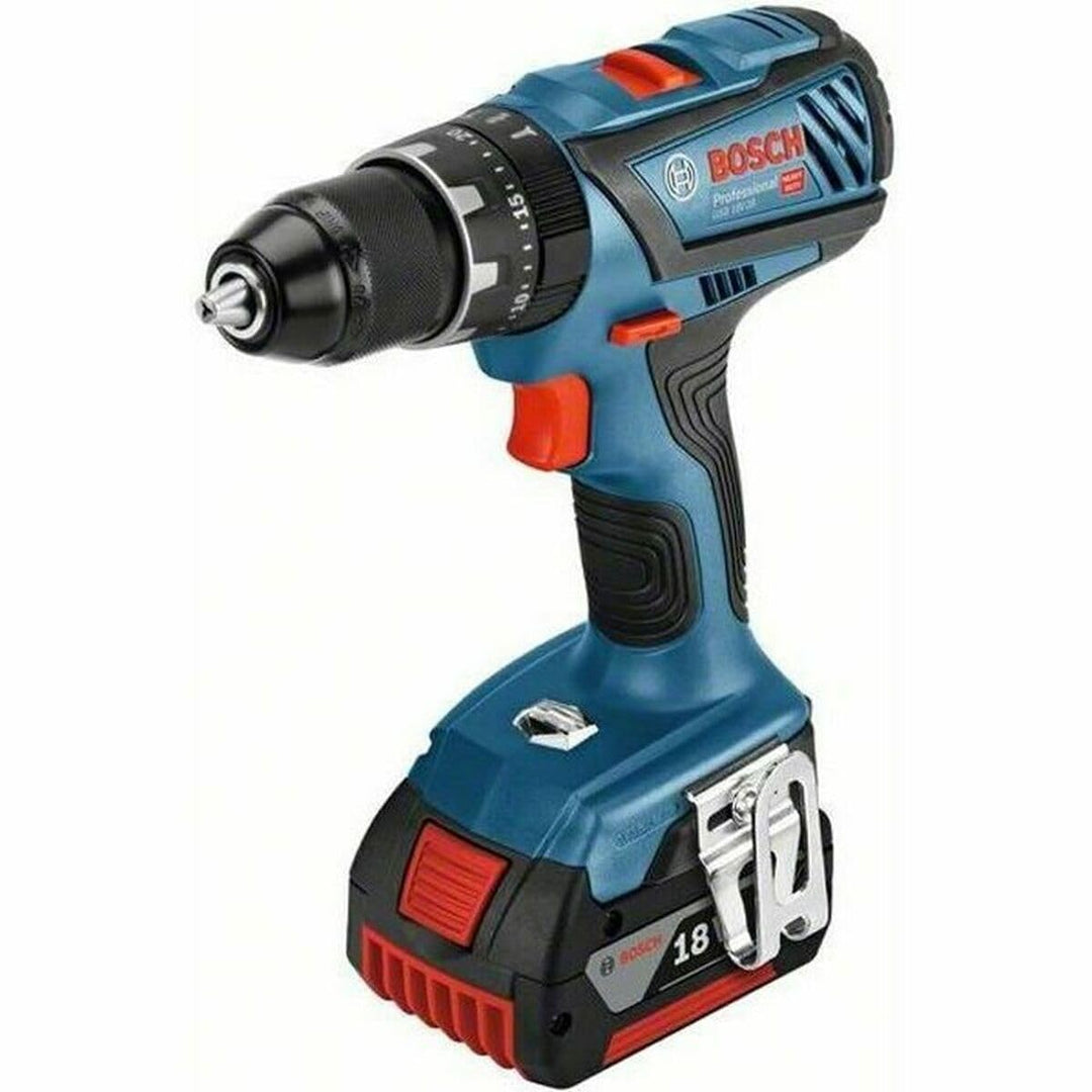 Bosch Professional 18V System Akku-Schlagbohrschrauber GSB 18V-28 (max. Drehmoment 63 Nm, inkl. 2x 4