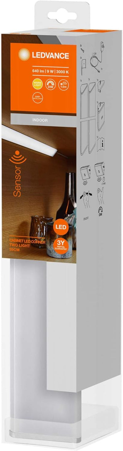LEDVANCE LED Unterbau-Leuchte, Leuchte für Innenanwendungen, Warmweiss, Integrierter Sweep-Sensor, L