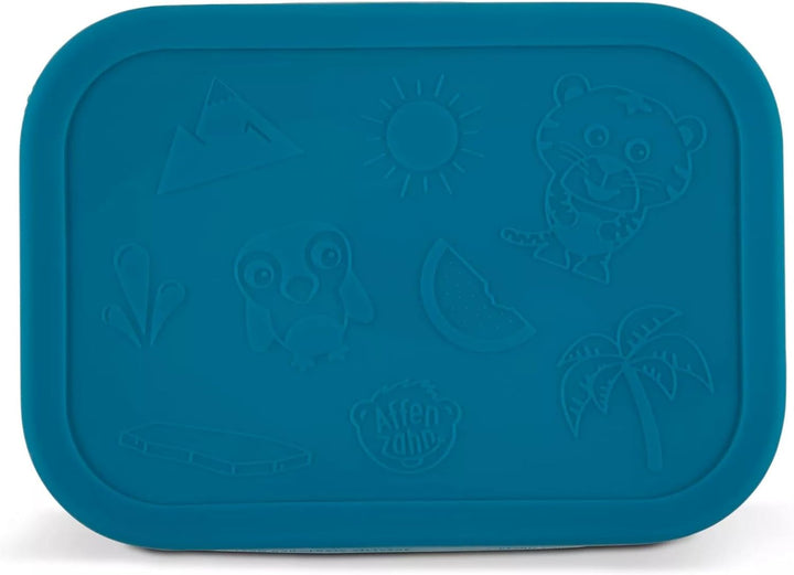 Affenzahn Edelstahl Brotdosen Set inkl. Snack-Box Silikon-Deckel BPA-frei Spülmaschinenfest Hai, Hai