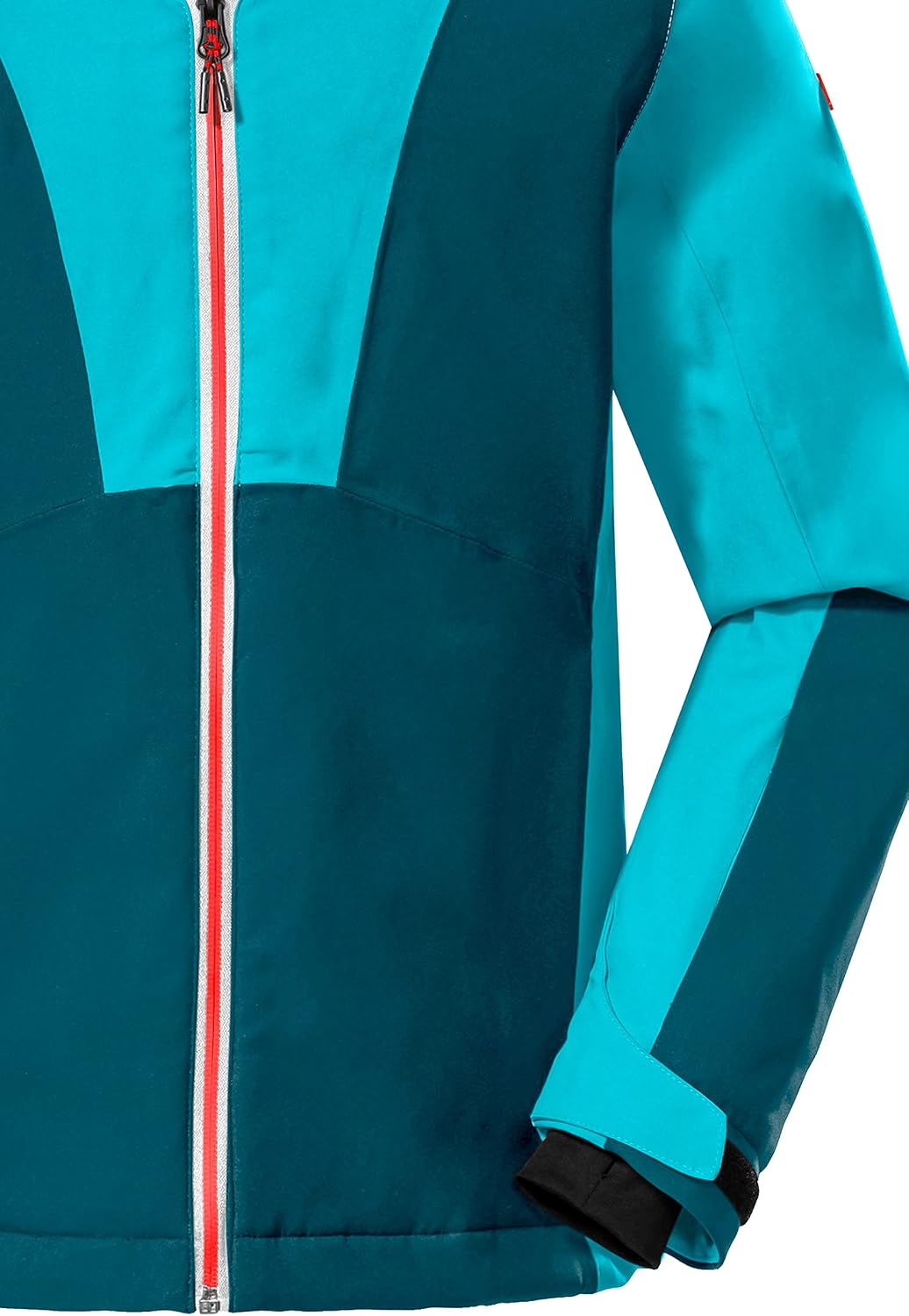 Killtec Mädchen Ksw 155 Grls Ski Jckt Skijacke/Funktionsjacke mit Kapuze und Schneefang, Türkis