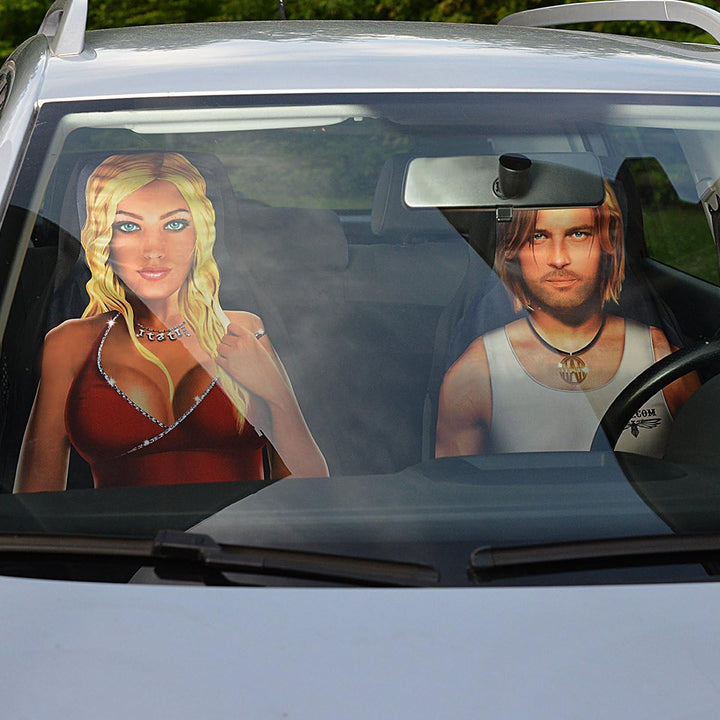 Coole Motiv Autositzbezüge/Schonbezug Auto : Sexy Boy + Urkunde - Fotodruck/Motiv täuschend echt