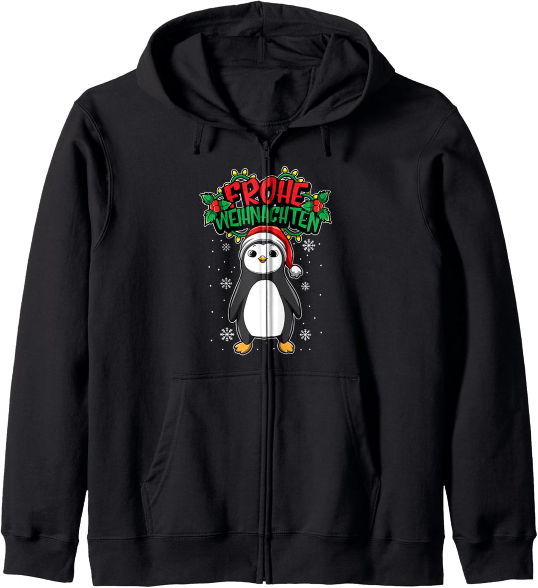 Frohe Weihnachten - Weihnachtstiere - Pinguin Kapuzenjacke