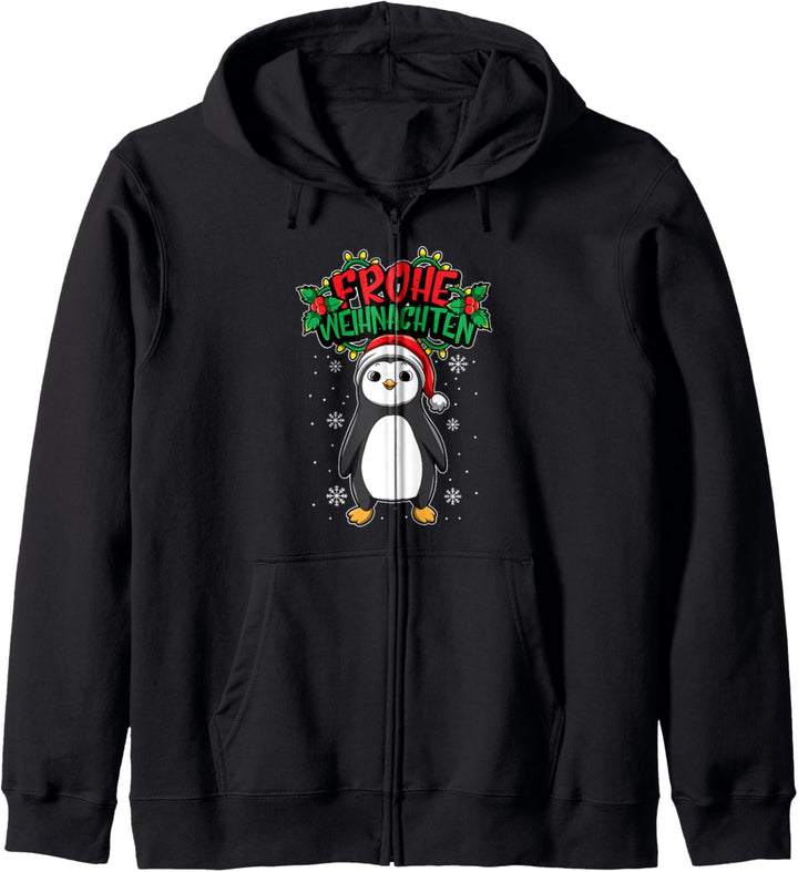 Frohe Weihnachten - Weihnachtstiere - Pinguin Kapuzenjacke