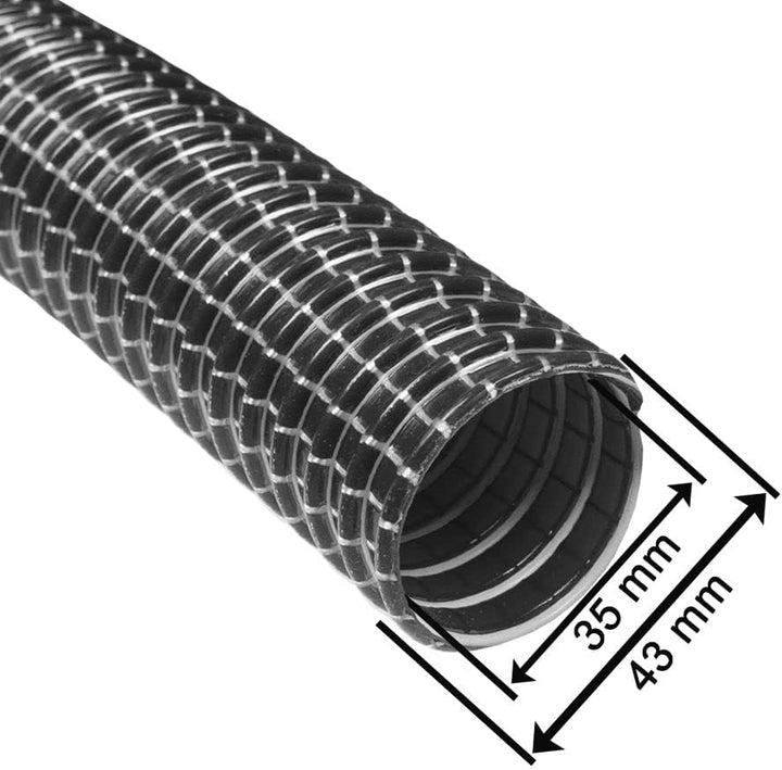 1A SCHLAUCH - Gewebeschlauch mit Handgriff für alle Industriesauger Kesselsauger mit 58 mm Anschluss