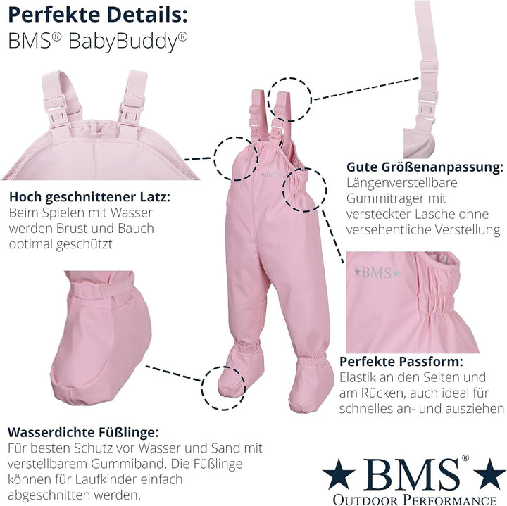 BMS Baby - Mädchen Baby- und Kleinkind-Ausstattung Babybuddy 8-16 Monate Rosa, 8-16 Monate Rosa