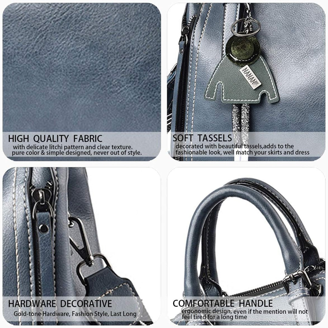 BUKESIYI Damen Tasche Umhängetasche Handtasche Frauen Klein Schultertasche Weekender Lack PU Leder C