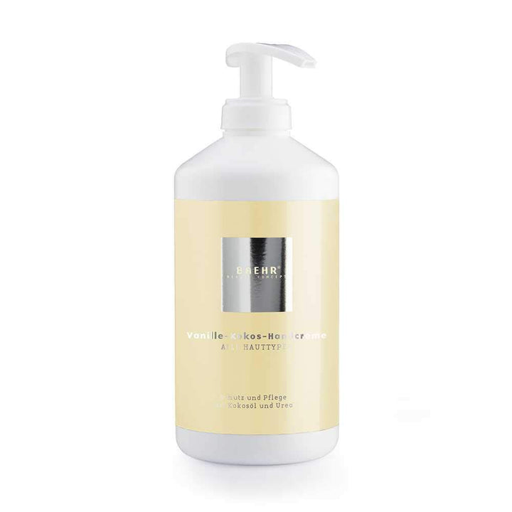 Baehr Handcreme Vanille Kokos, mit Kokosöl, Urea, 450ml mit Spender 450 ml (1er Pack), 450 ml (1er P