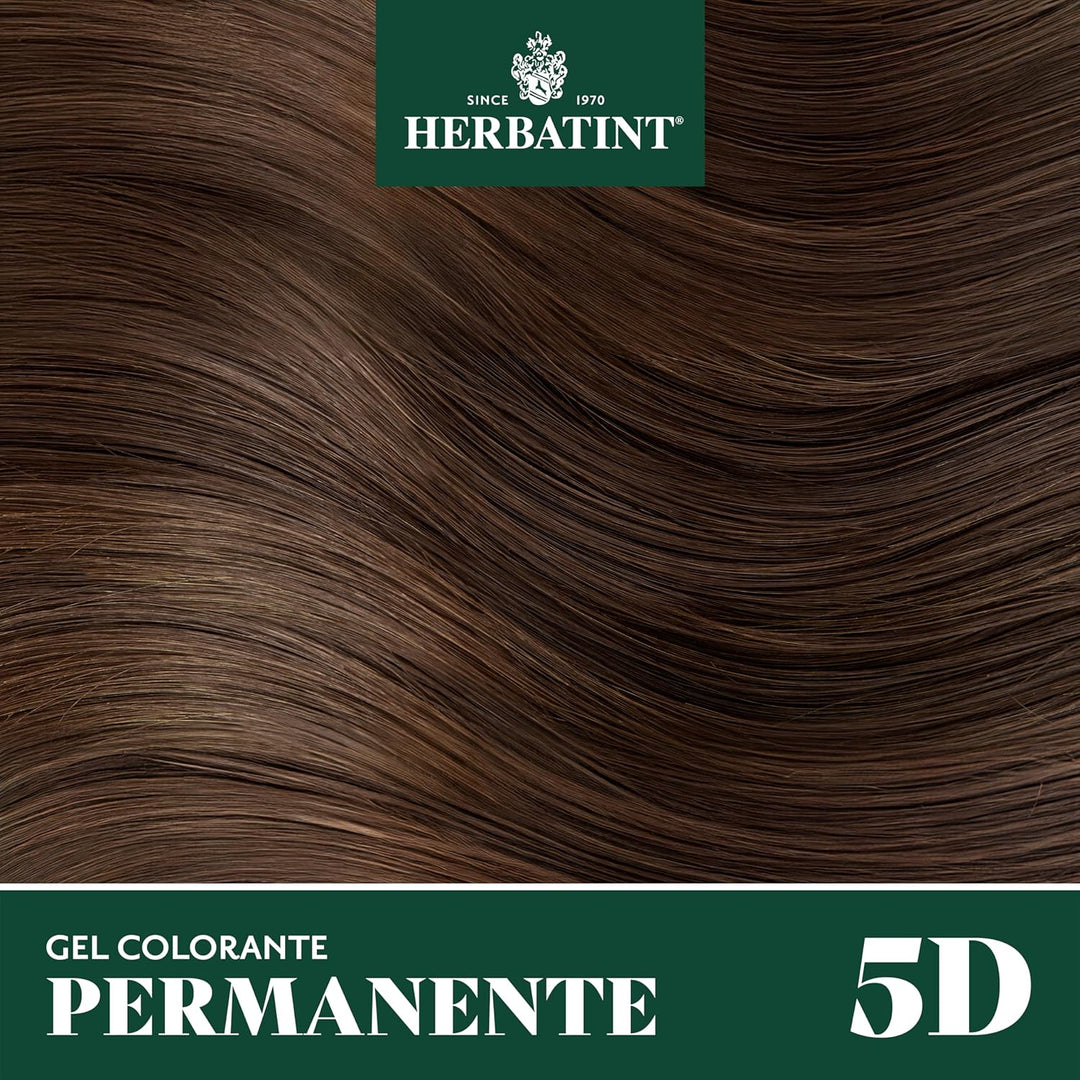 Herbatint 5D Light Golden Chestnut Permanent Herbal Hair Colour Gel 135ml Hellgoldene Kastanie 1 stü