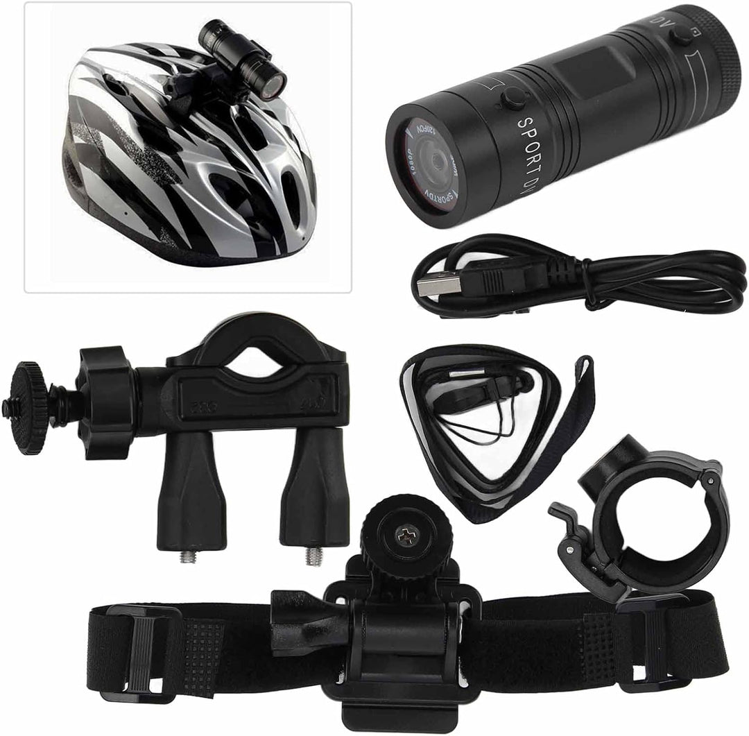 DV-Action-Kamera, 1080P, FHD-Videorecorder, 120° Weitwinkel, für Radfahren, Klettern, Kajakfahren, F