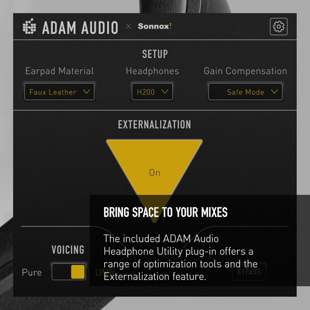 ADAM Audio H200: Geschlossene Studiokopfhörer mit mitgelieferter Software zur Klangoptimierung und S