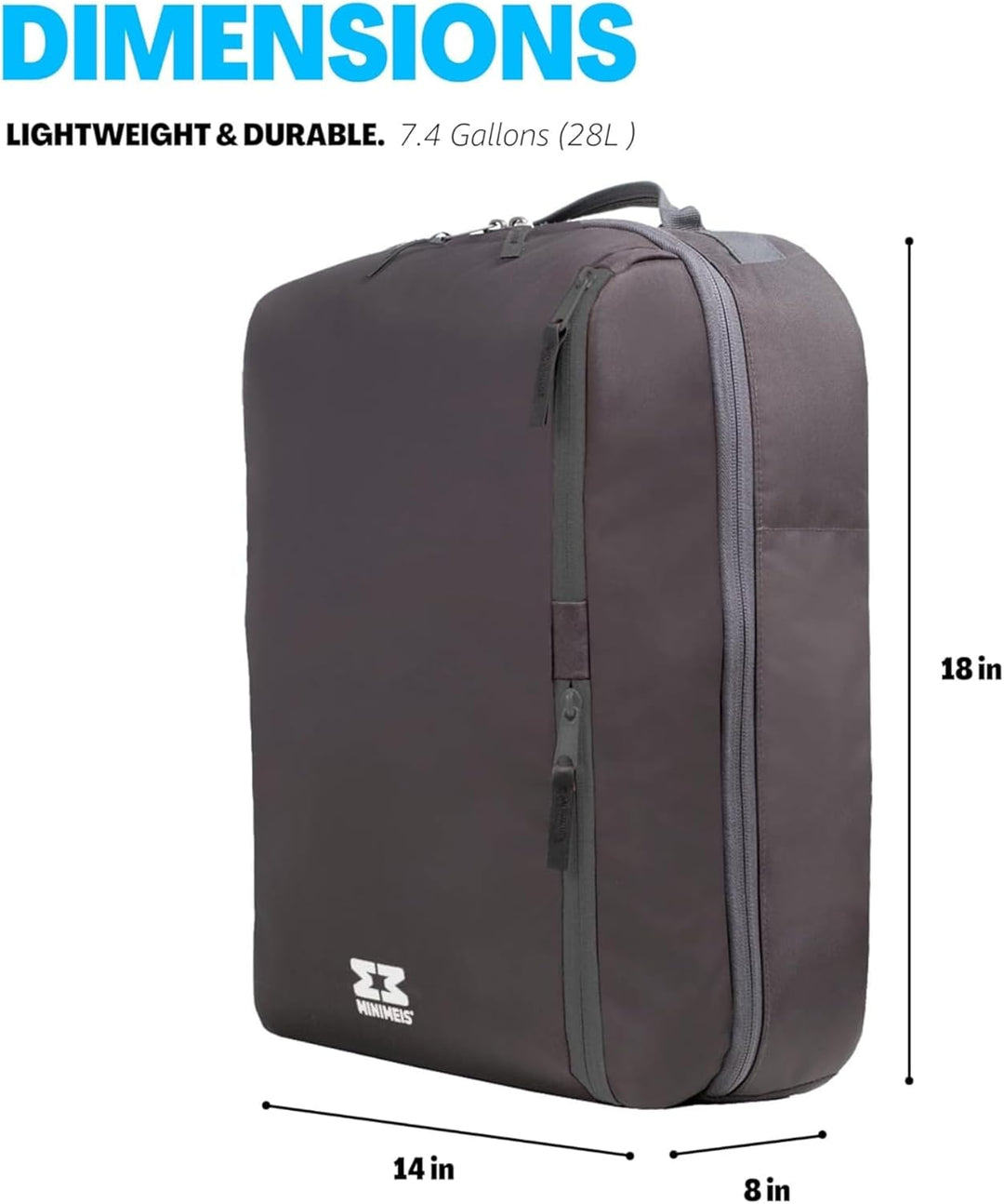 MiniMeis Backpack - der Rucksack passend zur G4 Kinder Schultertrage 28 Liter Anthrazit, 28 Liter An