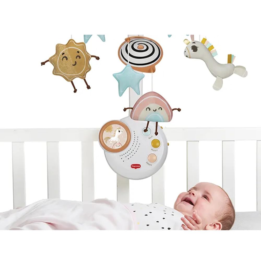 Tiny Love Classic Mobile, Baby-Mobile für das Bettchen, ab 0 Monaten, tragbares Musik-Mobile für den