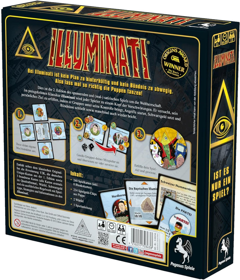 Pegasus Spiele 53005G - Illuminati, 2te Edition