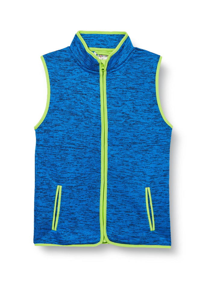 Playshoes Unisex Kinder Fleece Weste Outdoor-Oberteil 80 Blau Strickfleece, 80 Blau Strickfleece