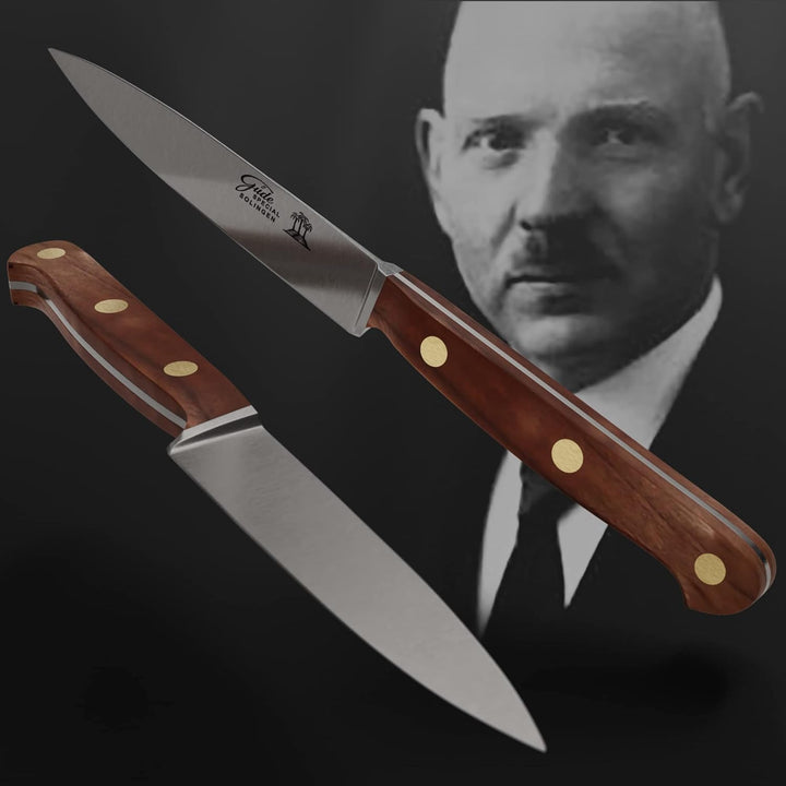 GÜDE Solingen Tradition - Spickmesser geschmiedet, 10 cm, Pflaumenholz, K.GÜDE, Office Messer, Handm