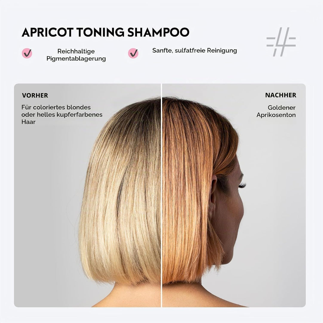 Four Reasons Farbmaske Tonisierendes Shampoo Aprikose farben 250 ML – Sulfatfreie Pigmentiertes Pfle