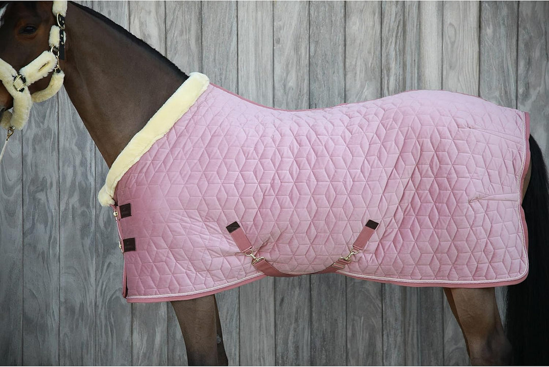 Kentucky Horsewear Show Rug Velvet Turnierdecke, Grösse:155, Farbe:Old Rose 155 alt rosa, 155 alt ro