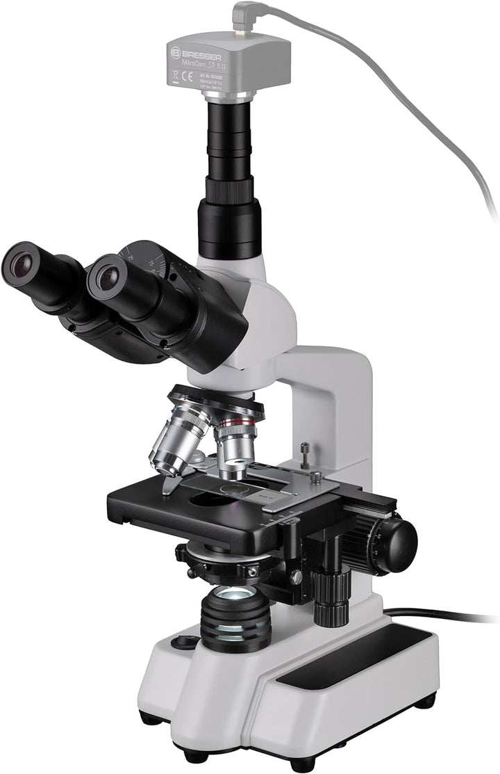 Bresser Durchlicht Mikroskop Researcher Trino 40x-1000x Vergrösserung für gehobene Ansprüche & Dauer
